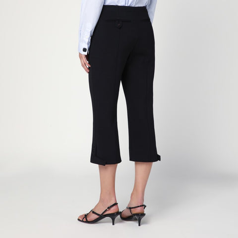 Victoria Beckham Victoria Beckham Cropped black trousers in wool blend
