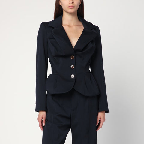 Vivienne Westwood Vivienne Westwood Navy blue Drunken jacket in wool