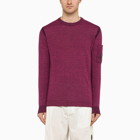 C.P. Company C.P. Company Red linen-blend crew-neck sweater