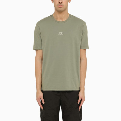 C.P. Company C.P. Company Cotton agave green T-shirt with logo