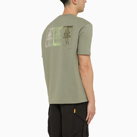 C.P. Company C.P. Company Cotton agave green T-shirt with logo