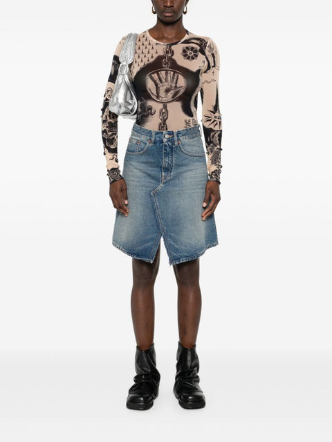 MM6 Maison Margiela MM6 Maison Margiela Skirts Clear Blue