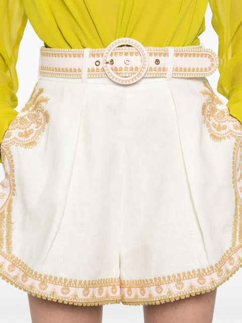 Zimmermann Zimmermann Shorts Beige