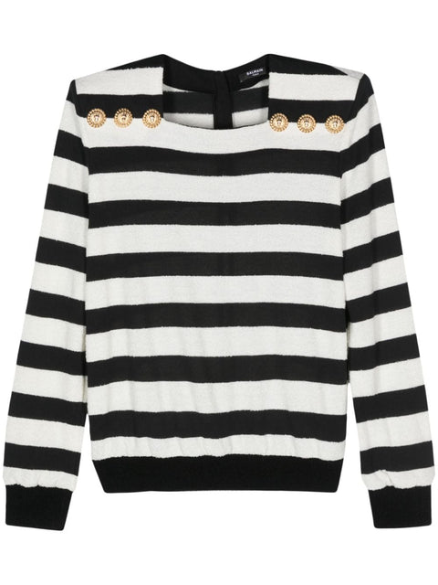 Balmain Balmain Striped Sweater