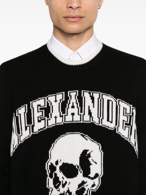 Alexander Mcqueen Alexander McQueen intarsia-logo Sweater
