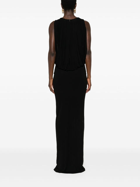 Saint Laurent Saint Laurent draped maxi dress