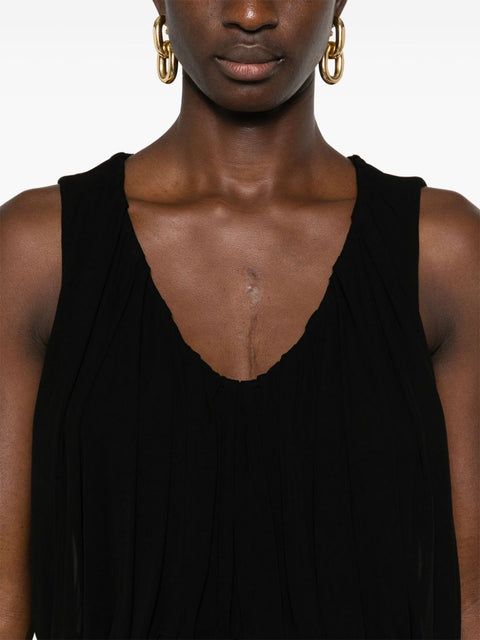 Saint Laurent Saint Laurent draped maxi dress