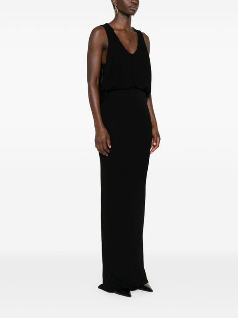 Saint Laurent Saint Laurent draped maxi dress