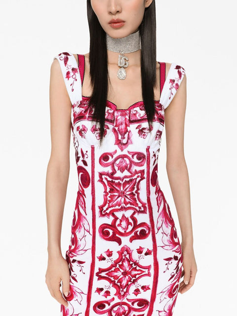 Dolce & Gabbana Dolce & Gabbana graphic-print sleeveless dress