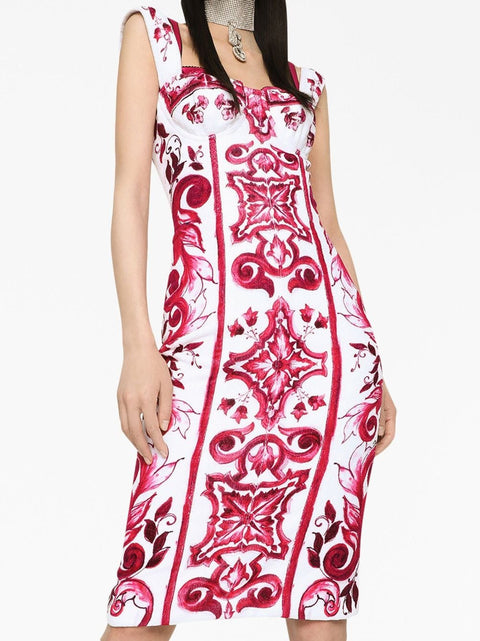 Dolce & Gabbana Dolce & Gabbana graphic-print sleeveless dress