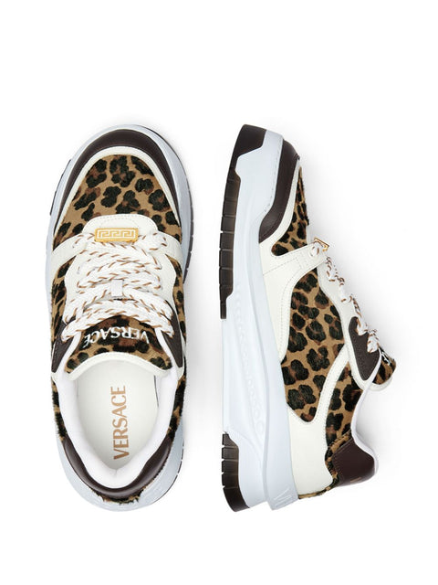 Versace Versace Odissea leopard-print Sneakers