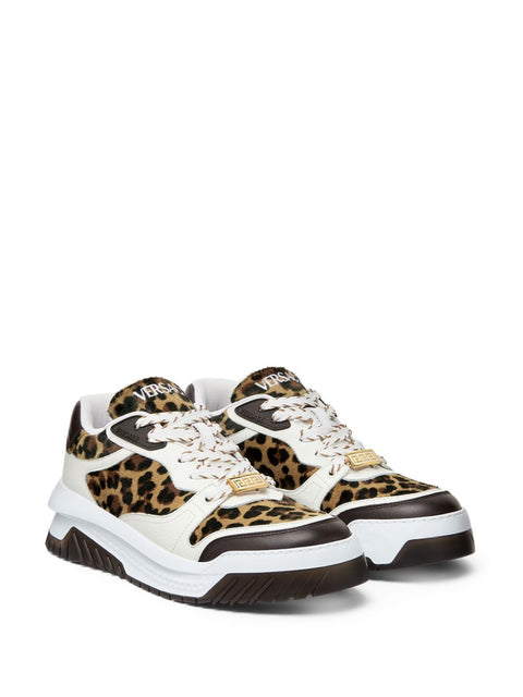 Versace Versace Odissea leopard-print Sneakers