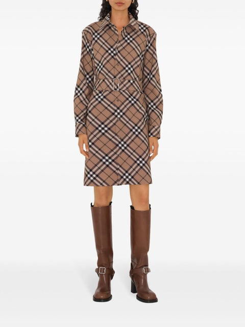 Burberry Burberry Checked shirt dress