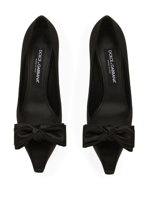 Dolce & Gabbana Dolce & Gabbana Satin pumps with bow detail