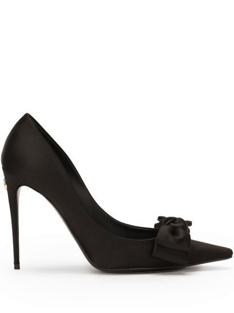 Dolce & Gabbana Dolce & Gabbana Satin pumps with bow detail
