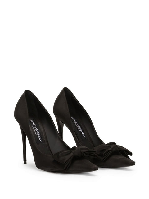 Dolce & Gabbana Dolce & Gabbana Satin pumps with bow detail