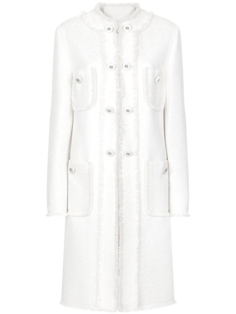 Dolce & Gabbana Dolce & Gabbana Single-breasted raschel tweed coat