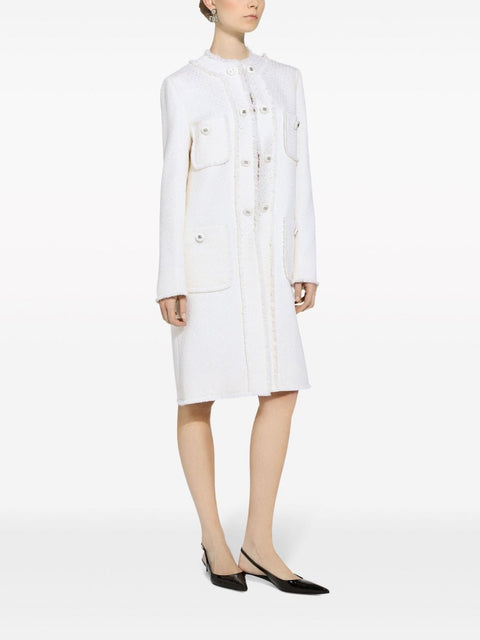 Dolce & Gabbana Dolce & Gabbana Single-breasted raschel tweed coat