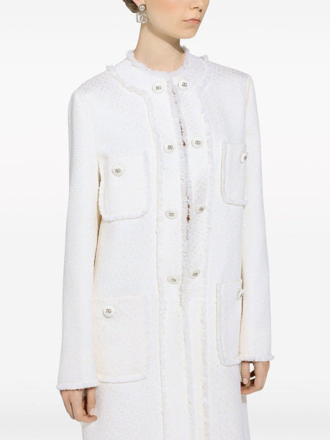Dolce & Gabbana Dolce & Gabbana Single-breasted raschel tweed coat