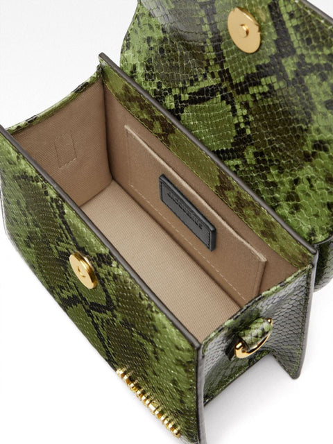 JACQUEMUS Jacquemus Le Chiquito Mini Snakeskin Bag