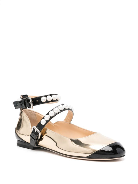 Mach & Mach MACH & MACH Flat shoes Golden