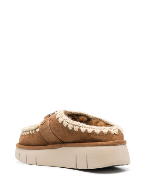 Mou Mou Sandals Leather Brown