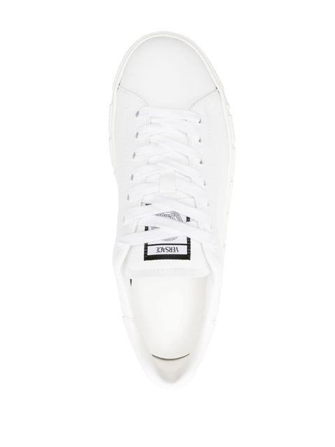Versace Versace greca faux leather sneakers