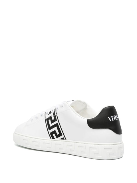 Versace Versace Greca embroidered sneakers