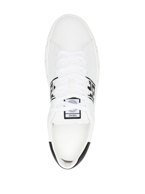 Versace Versace Greca embroidered sneakers