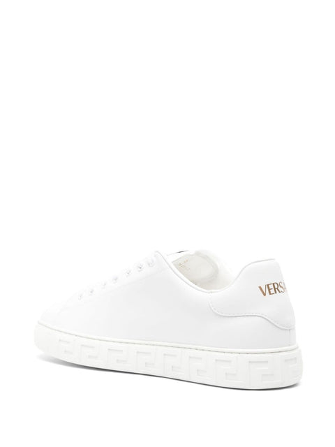 Versace Versace greca faux leather sneakers