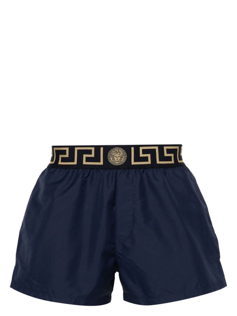 Versace Versace Greca Border swim shorts in Blue