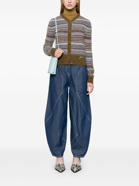 Ganni Ganni striped cardigan