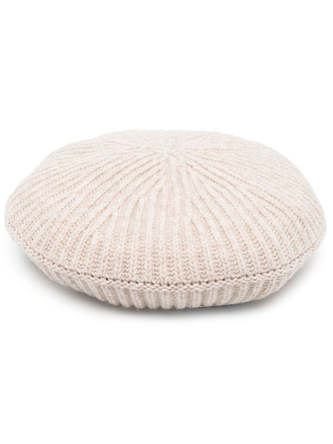 Ganni Ganni Ribbed wool hat