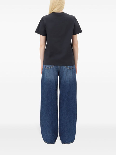 Ganni Ganni Basic Jersey Owls Relaxed T-shirt