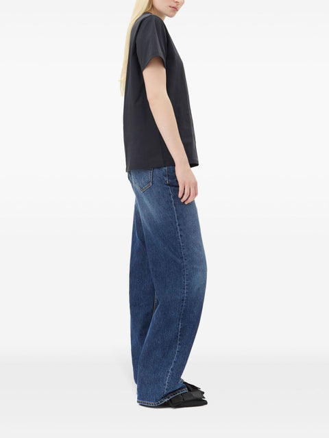 Ganni Ganni Basic Jersey Owls Relaxed T-shirt