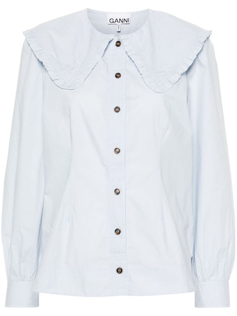 Ganni Ganni Puritan collar shirt