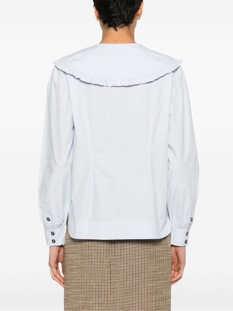 Ganni Ganni Puritan collar shirt