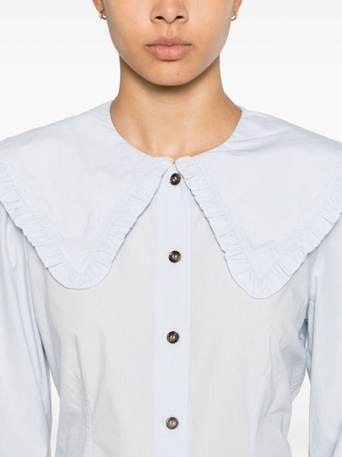 Ganni Ganni Puritan collar shirt