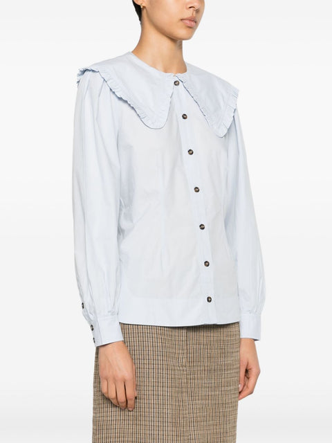Ganni Ganni Puritan collar shirt