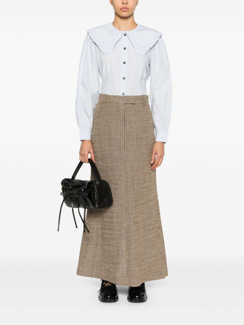 Ganni Ganni Puritan collar shirt
