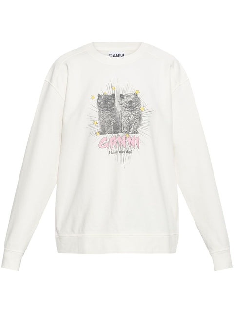 Ganni Ganni Kittens Sweatshirt