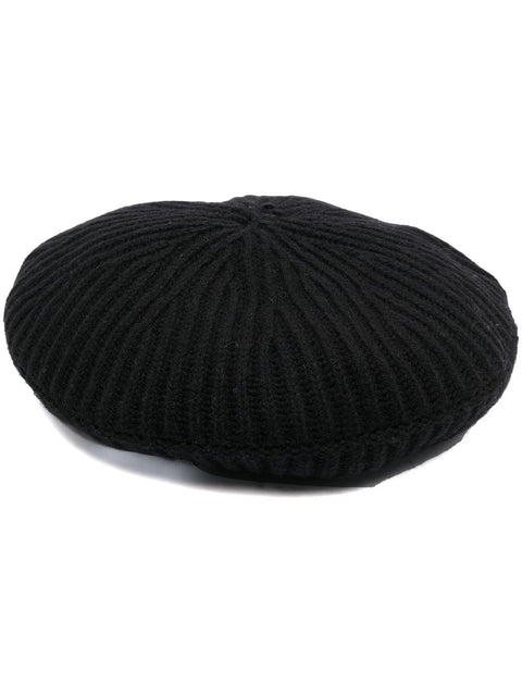 Ganni Ganni Ribbed wool hat