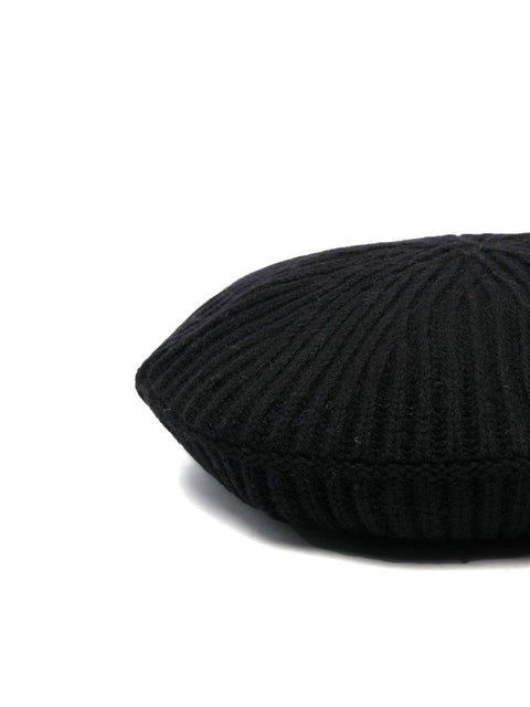 Ganni Ganni Ribbed wool hat