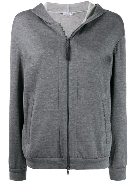 Brunello Cucinelli Brunello Cucinelli zipped long-sleeve hoodie
