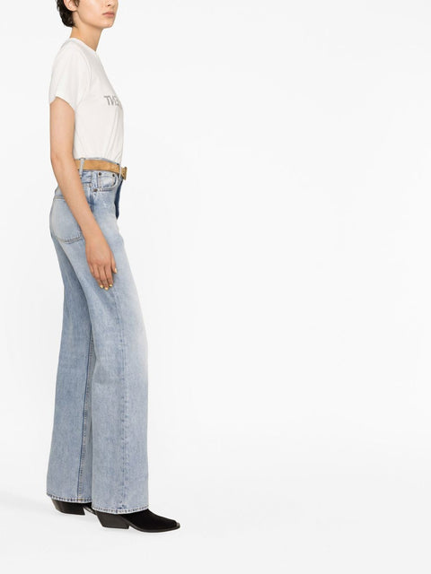 Saint Laurent Saint Laurent Reverse Logo Print T-shirt