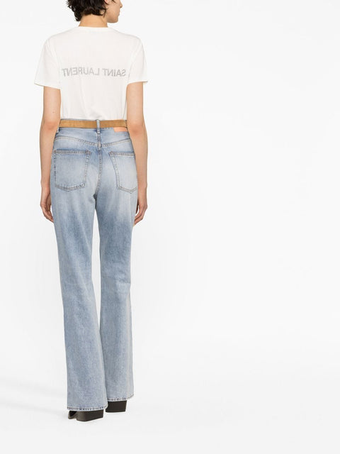 Saint Laurent Saint Laurent Reverse Logo Print T-shirt