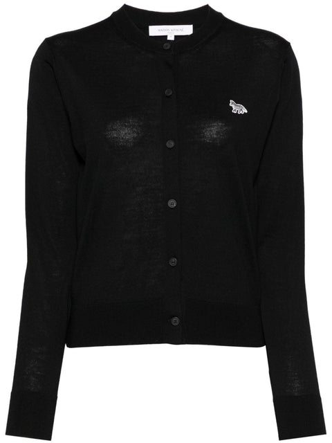 Maison Kitsune Maison Kitsune mid-length knitted cardigan