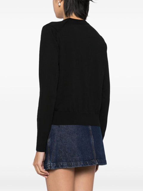 Maison Kitsune Maison Kitsune mid-length knitted cardigan