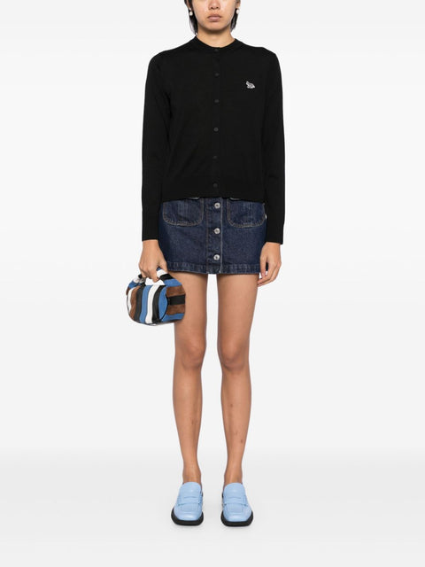 Maison Kitsune Maison Kitsune mid-length knitted cardigan