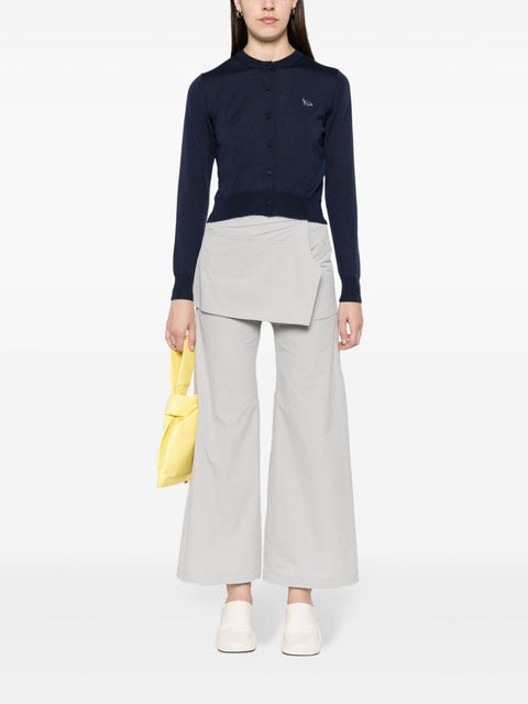 Maison Kitsune Maison Kitsune logo-embroidered Wool Cardigan